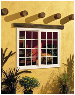 new energy efficient dual pane coated windows stucco application